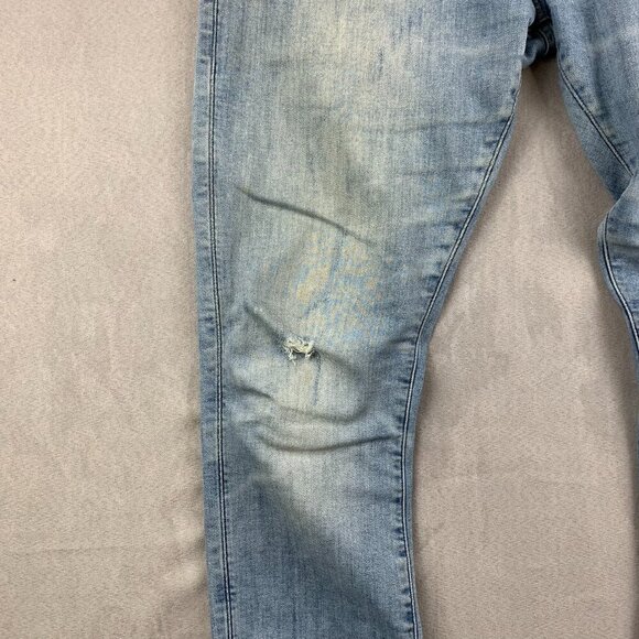G Star Mens Pants 35 Blue Distressed Jeans 3301 Deconstructed Super Slim 35x32 - Picture 4 of 16